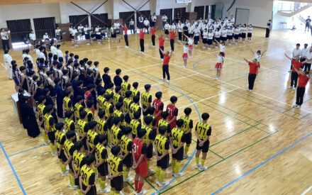 5月29日（金）県総体壮行会を行いました📣