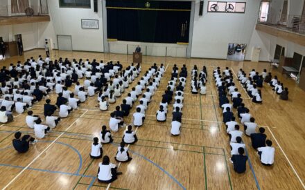 【学校生活】全校集会を行いました！